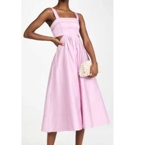 Aje Frequency Cut Out Midi Dress